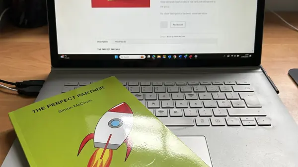 book cover, a simple rocket graphic on a green background book cover, a simple rocket graphic on a green background